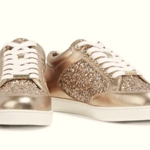 Jimmy choo gold sneakers